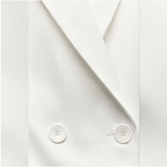 Zara Cropped Double Breasted Blazer NWT - Picture 14 of 15